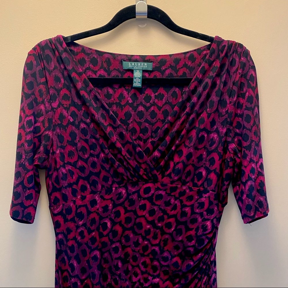 Geometric Leopard Print Dress